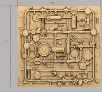 Art panel (PD_0458) 3D model for CNC machine